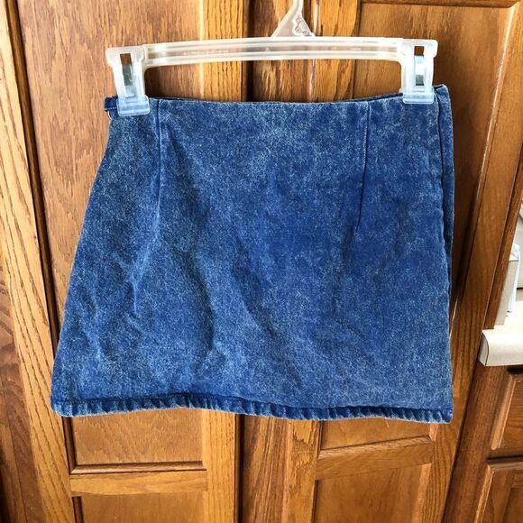 NWT ASSEMBLY New York Stonewashed Denim Mini Skirt Size XS - Picture 8 of 12